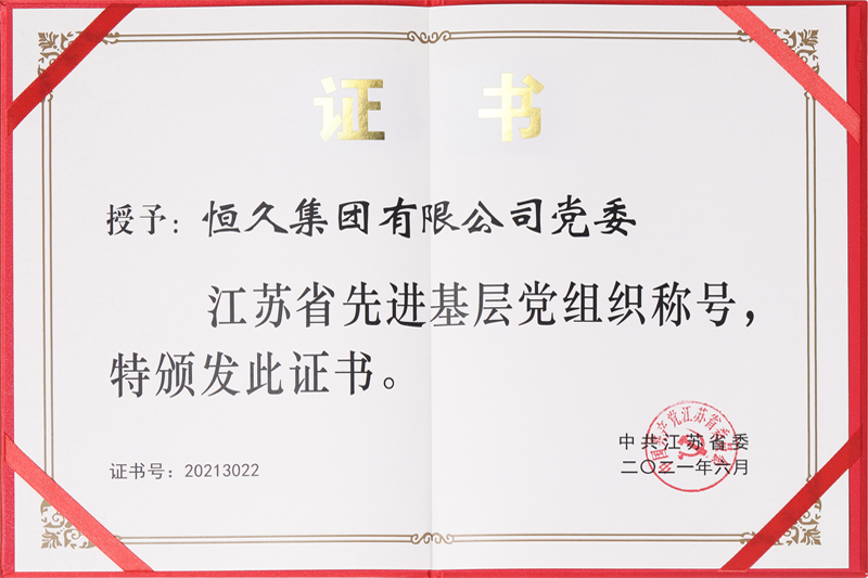 Honor of Provincial Advanced Grassroots Party Organization